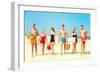 Heading Off to the Beach Party-null-Framed Art Print