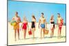 Heading Off to the Beach Party-null-Mounted Art Print