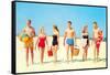 Heading Off to the Beach Party-null-Framed Stretched Canvas