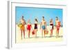 Heading Off to the Beach Party-null-Framed Art Print