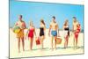 Heading Off to the Beach Party-null-Mounted Art Print