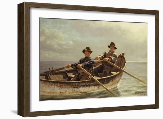 Heading Out, 1872-John George Brown-Framed Giclee Print