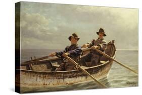 Heading Out, 1872-John George Brown-Stretched Canvas