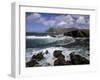 Headland and Rough Sea, Dingle Peninsula, County Kerry, Munster, Republic of Ireland, Europe-Patrick Dieudonne-Framed Photographic Print