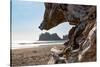 Headland at La Push Beach in the the Pacific Northwest, Washington State, United States of America,-Martin Child-Stretched Canvas