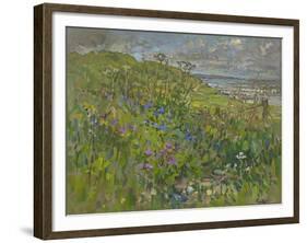 Headland Flowers near Berwick-Susan Ryder-Framed Giclee Print