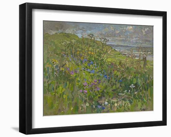 Headland Flowers near Berwick-Susan Ryder-Framed Giclee Print