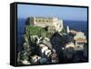 Headland on the Straits of Messina, Scilla, Italy-Robert Francis-Framed Stretched Canvas