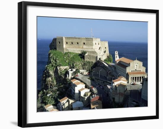 Headland on the Straits of Messina, Scilla, Italy-Robert Francis-Framed Photographic Print