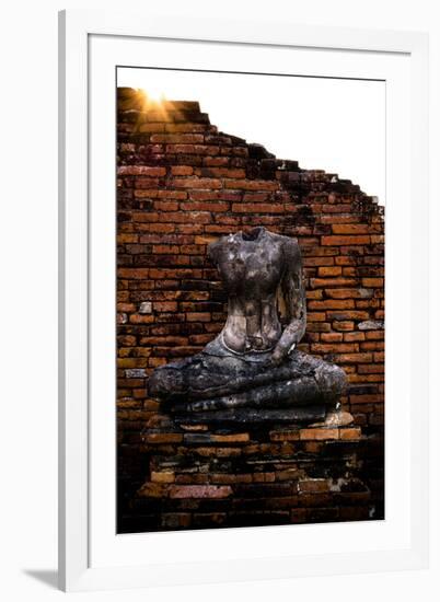 Headless Buddha In Ayutthaya, Thailand-Lindsay Daniels-Framed Photographic Print