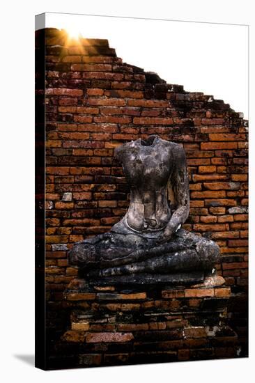 Headless Buddha In Ayutthaya, Thailand-Lindsay Daniels-Stretched Canvas