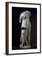 Headless Marble Statue of Terpsichore, Muse of Dance, Uncovered in Miletus, Turkey-null-Framed Giclee Print