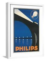 Headlight on Bridge, Philips-null-Framed Art Print