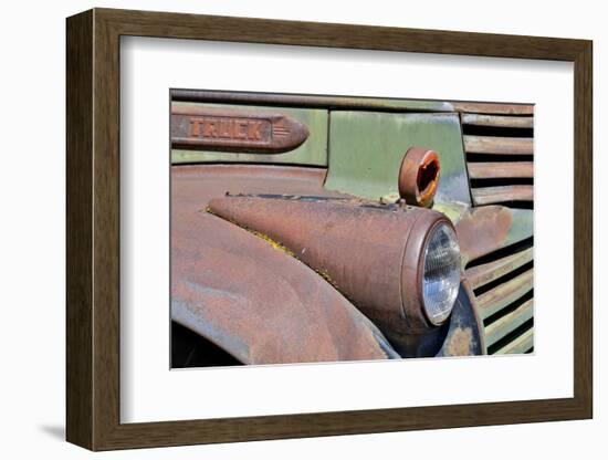 Headlight on old truck detail in Sprague, Washington State-Darrell Gulin-Framed Photographic Print