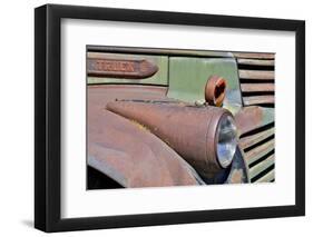 Headlight on old truck detail in Sprague, Washington State-Darrell Gulin-Framed Photographic Print