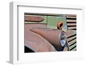 Headlight on old truck detail in Sprague, Washington State-Darrell Gulin-Framed Photographic Print
