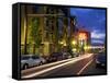 Headlights in the Pearl District, Portland, Oregon, USA-Janis Miglavs-Framed Stretched Canvas