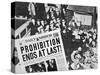 Headline Declaring the End of Prohibition, 6th December, 1933-null-Stretched Canvas