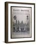 Headline Showing the Collision Between Emily Davison and the King's Horse at the Epsom Derby-null-Framed Art Print