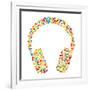 Headphones Consist of Dots-Vaver Anton-Framed Art Print