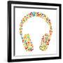 Headphones Consist of Dots-Vaver Anton-Framed Art Print