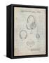Headphones Patent-Cole Borders-Framed Stretched Canvas