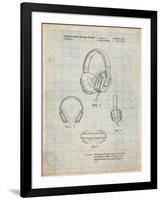 Headphones Patent-Cole Borders-Framed Art Print