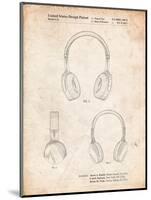 Headphones Patent-Cole Borders-Mounted Art Print