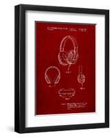 Headphones Patent-Cole Borders-Framed Art Print