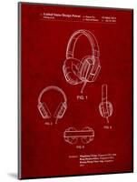 Headphones Patent-Cole Borders-Mounted Art Print