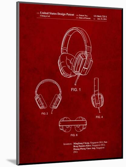 Headphones Patent-Cole Borders-Mounted Art Print