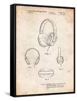 Headphones Patent-Cole Borders-Framed Stretched Canvas