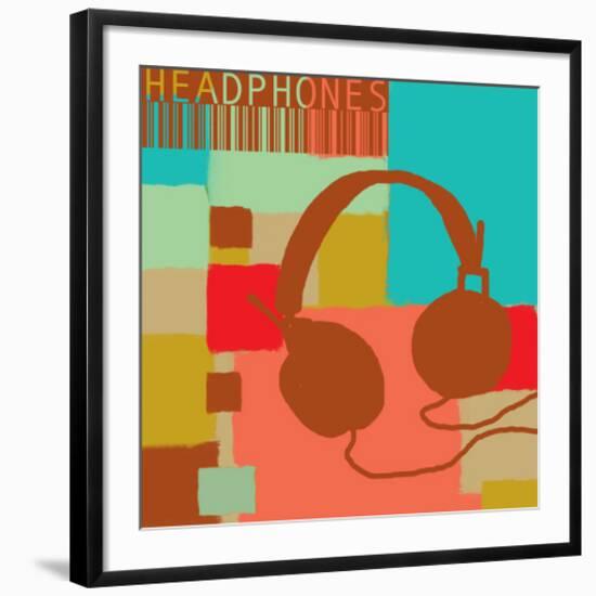 Headphones-Yashna-Framed Art Print