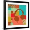 Headphones-Yashna-Framed Art Print