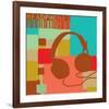 Headphones-Yashna-Framed Art Print