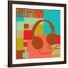 Headphones-Yashna-Framed Art Print