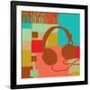 Headphones-Yashna-Framed Art Print