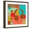 Headphones-Yashna-Framed Art Print