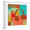 Headphones-Yashna-Framed Art Print