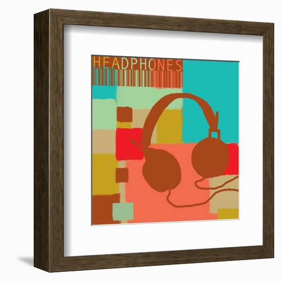 Headphones-Yashna-Framed Art Print