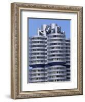 Headquarters of Bmw, Munich, Bavaria, Germany-Hans Peter Merten-Framed Photographic Print