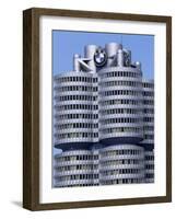 Headquarters of Bmw, Munich, Bavaria, Germany-Hans Peter Merten-Framed Photographic Print