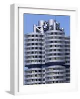 Headquarters of Bmw, Munich, Bavaria, Germany-Hans Peter Merten-Framed Photographic Print