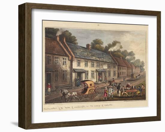 Headquarters of the Duke of Wellington in the Village of Waterloo-James Rouse-Framed Giclee Print