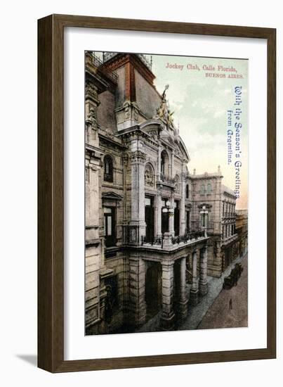 Headquarters of the Jockey Club, Calle Florida, Buenos Aires, Argentina, Early 20th Century-null-Framed Giclee Print