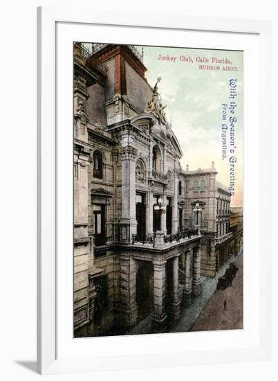 Headquarters of the Jockey Club, Calle Florida, Buenos Aires, Argentina, Early 20th Century-null-Framed Giclee Print