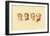 Heads, 1833-39-null-Framed Giclee Print