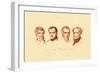 Heads, 1833-39-null-Framed Giclee Print