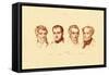 Heads, 1833-39-null-Framed Stretched Canvas