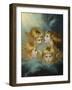 Heads of Angels - Portrait of Miss Francis Isabel Ker Gorden-Sir Joshua Reynolds-Framed Giclee Print